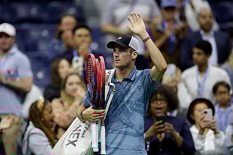 US Open Tennis: Tommy Paul, of the United States, waves to the fans after being defeated by Jannik Sinner